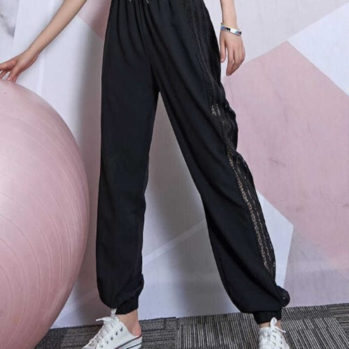 Mana Muse Line pants with mesh sides 1456