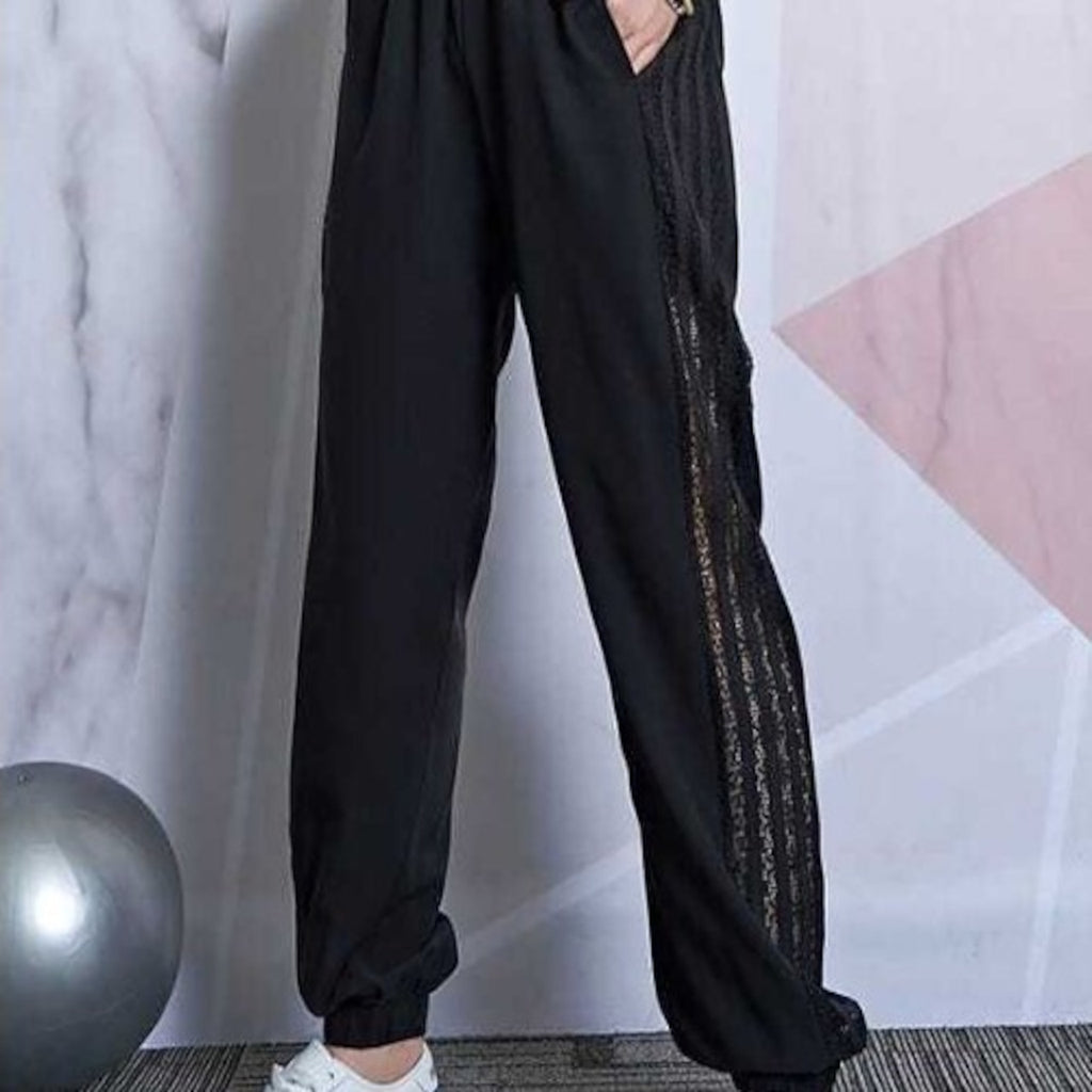 Mana Muse Line pants with mesh sides 1456