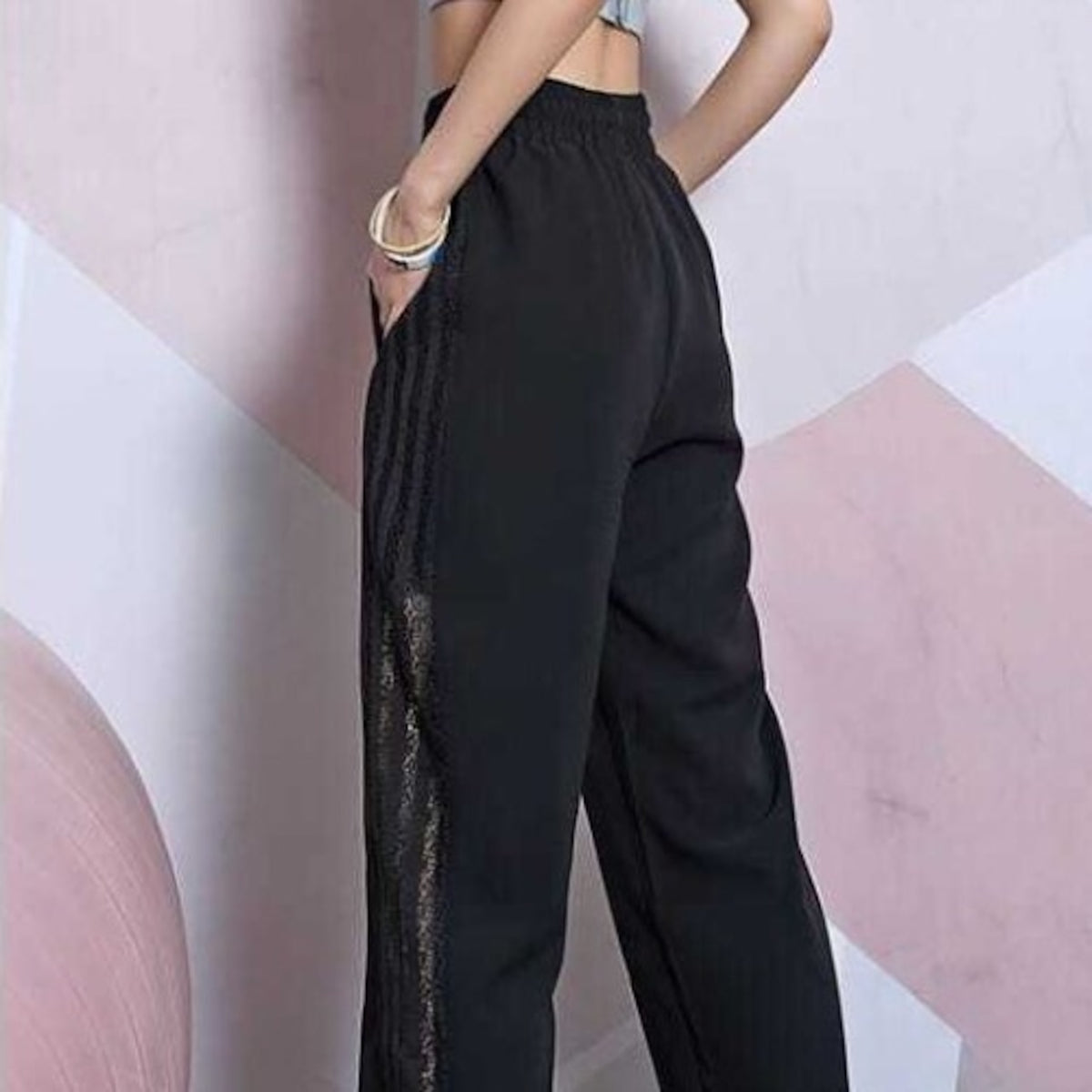Mana Muse Line pants with mesh sides 1456