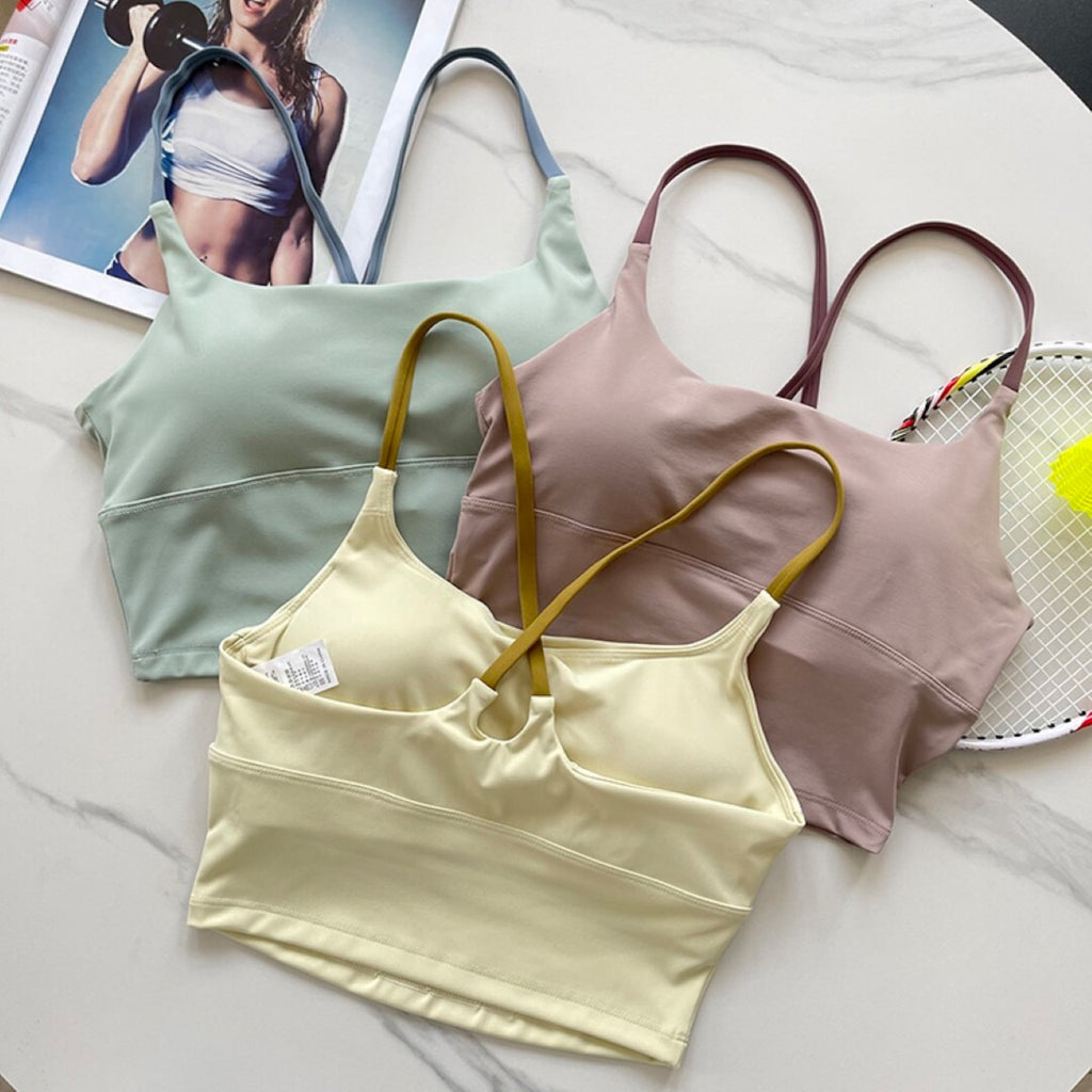 Mana Muse dull color bra top 1519