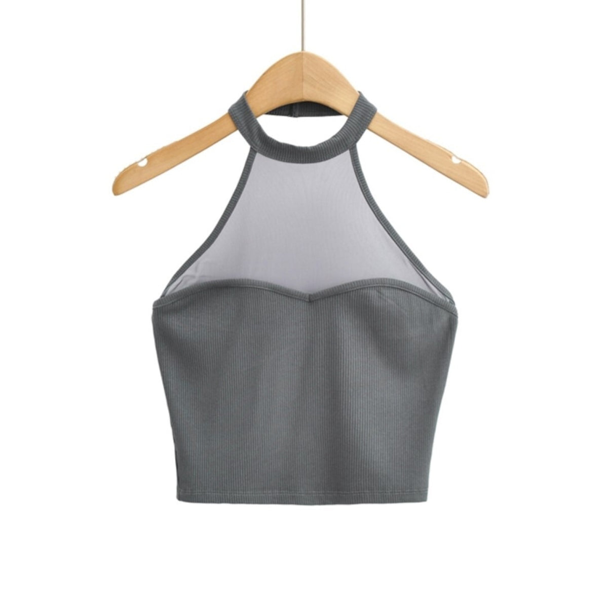 Mana Muse Mesh Slim Halter Neck Tops 1550