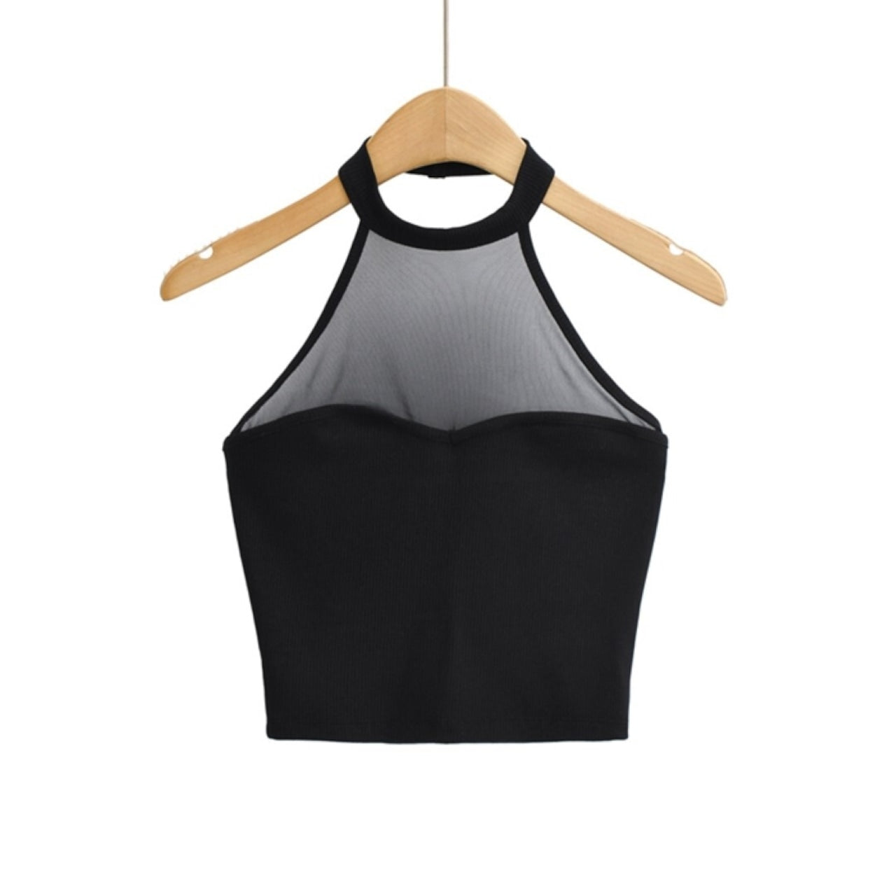 Mana Muse Mesh Slim Halter Neck Tops 1550