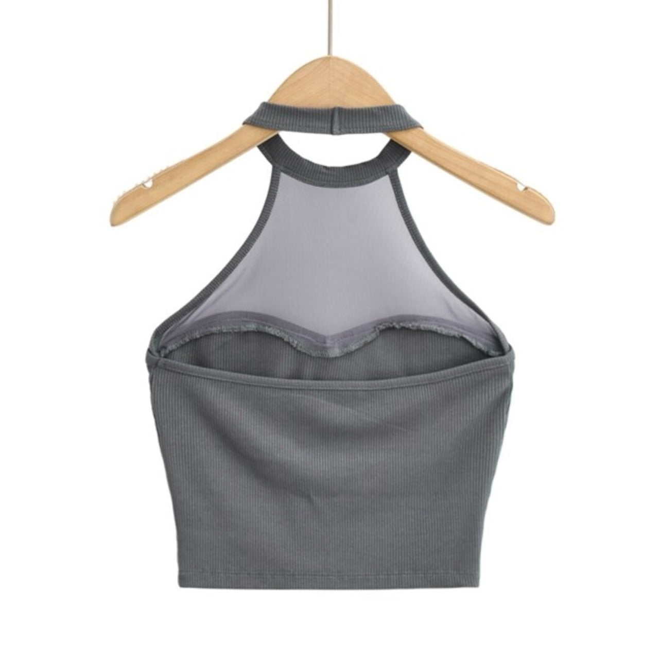 Mana Muse Mesh Slim Halter Neck Tops 1550