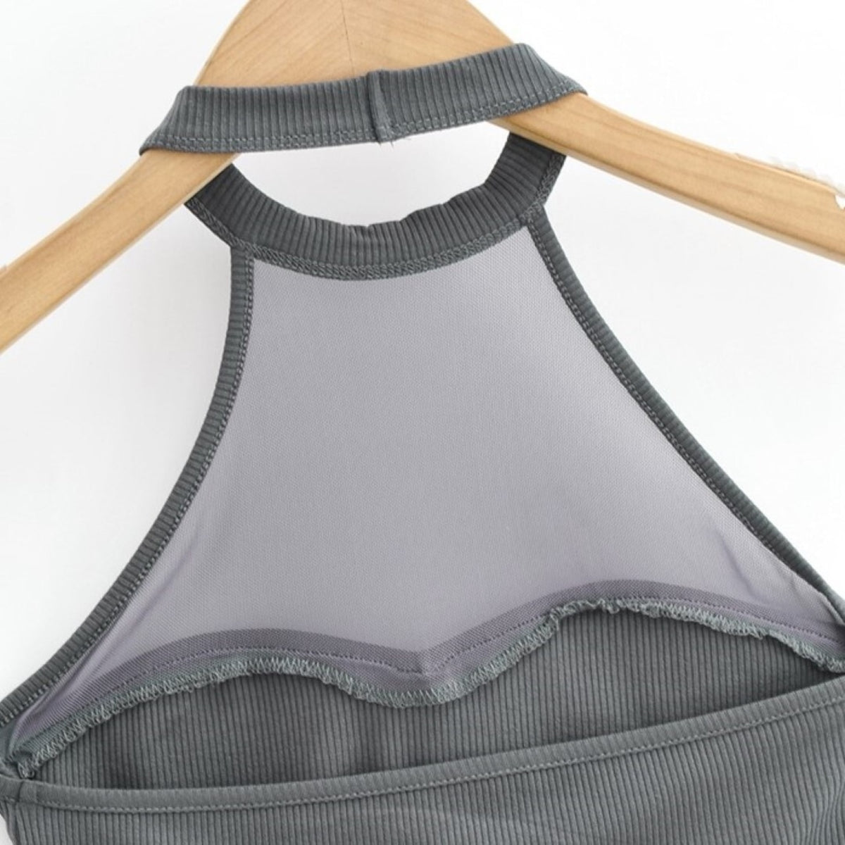 Mana Muse Mesh Slim Halter Neck Tops 1550