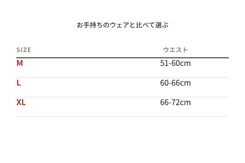 サイズ表