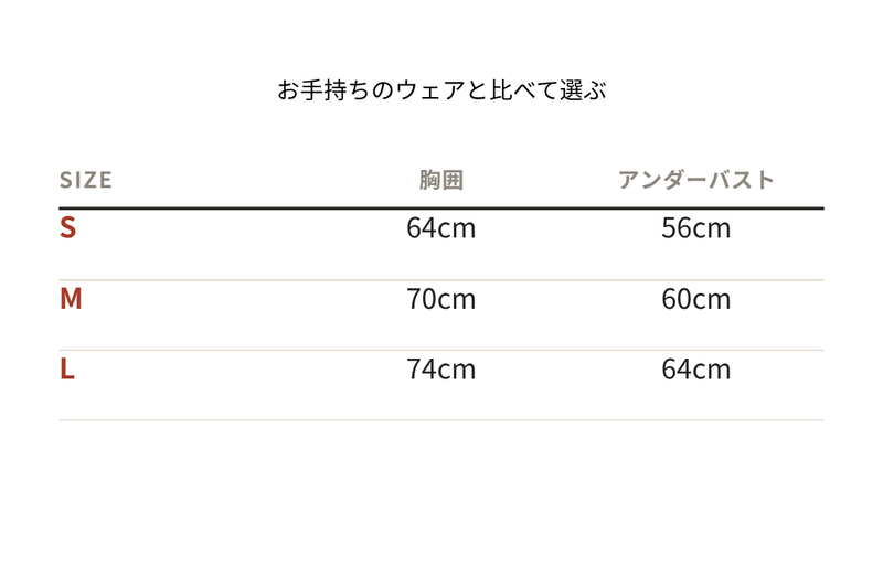 サイズ表