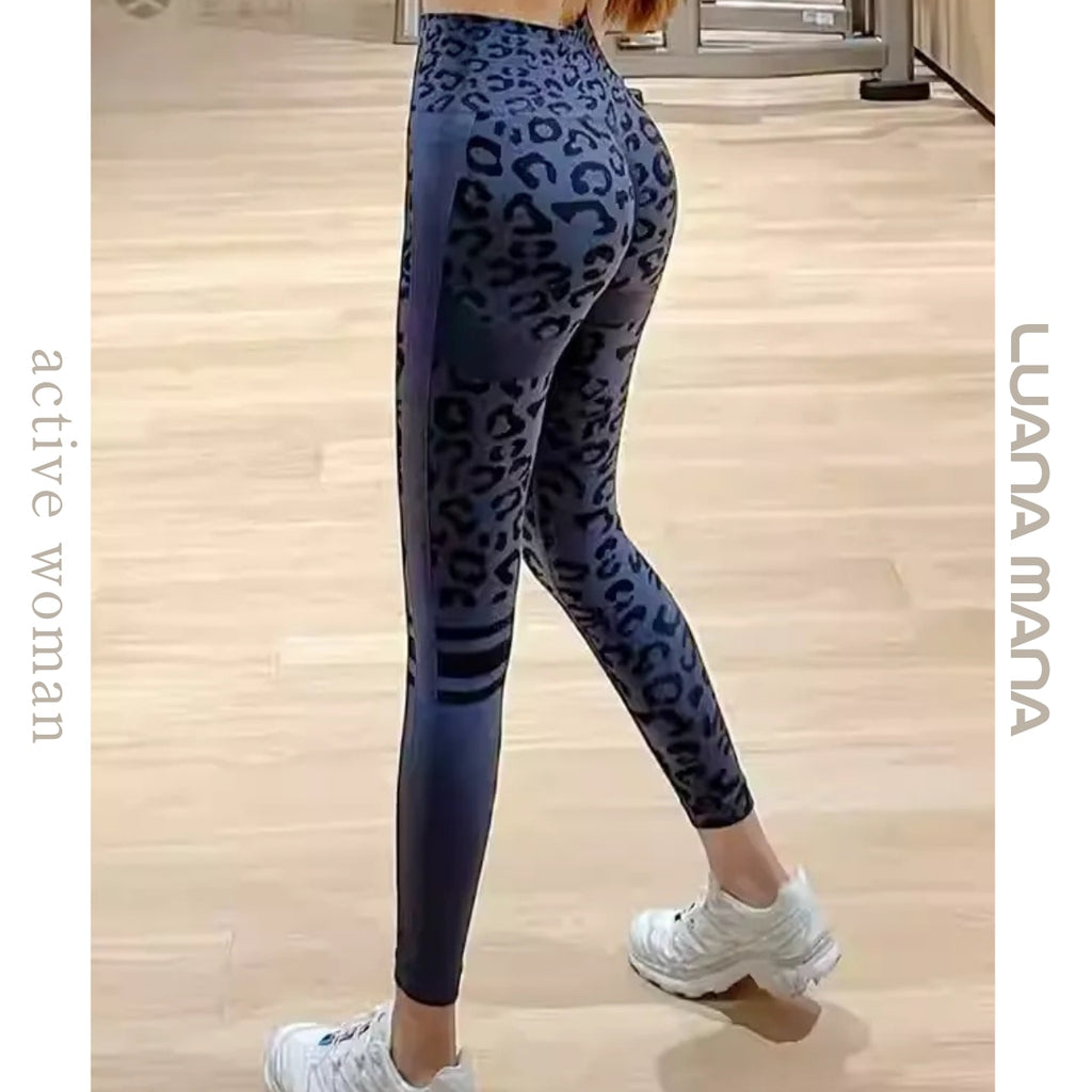Mana Muse high waist hip leopard print leggings 1662