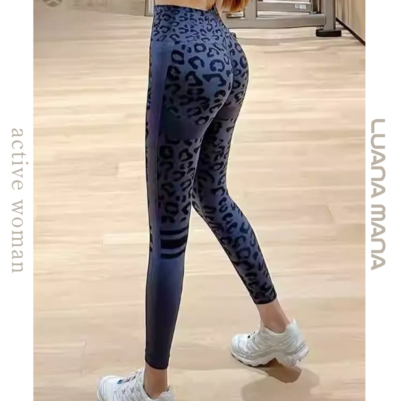 Mana Muse high waist hip leopard print leggings 1662
