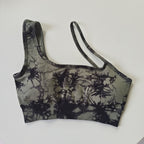 Mana Muse Sports tie-dye one-shoulder bra top 1680