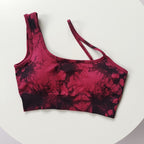 Mana Muse Sports tie-dye one-shoulder bra top 1680