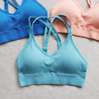 Mana Basic ・Multicolor cross thin shoulder bra 1719