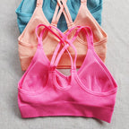 Mana Basic ・Multicolor cross thin shoulder bra 1719