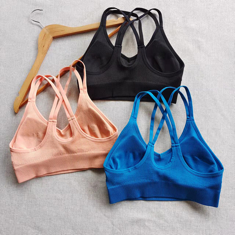 Mana Basic ・Multicolor cross thin shoulder bra 1719