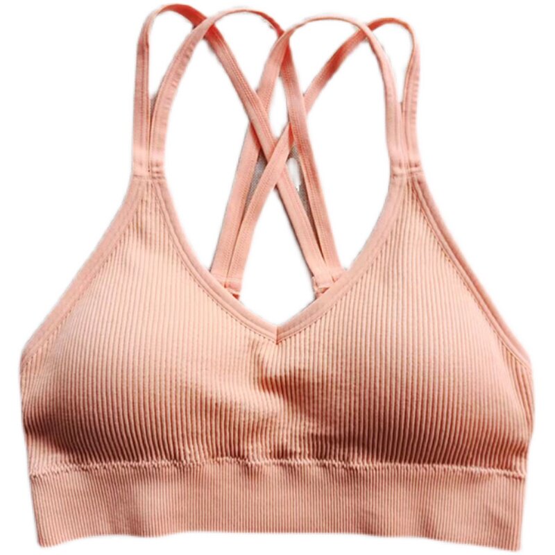 Mana Basic ・Multicolor cross thin shoulder bra 1719