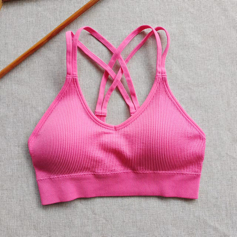 Mana Basic ・Multicolor cross thin shoulder bra 1719