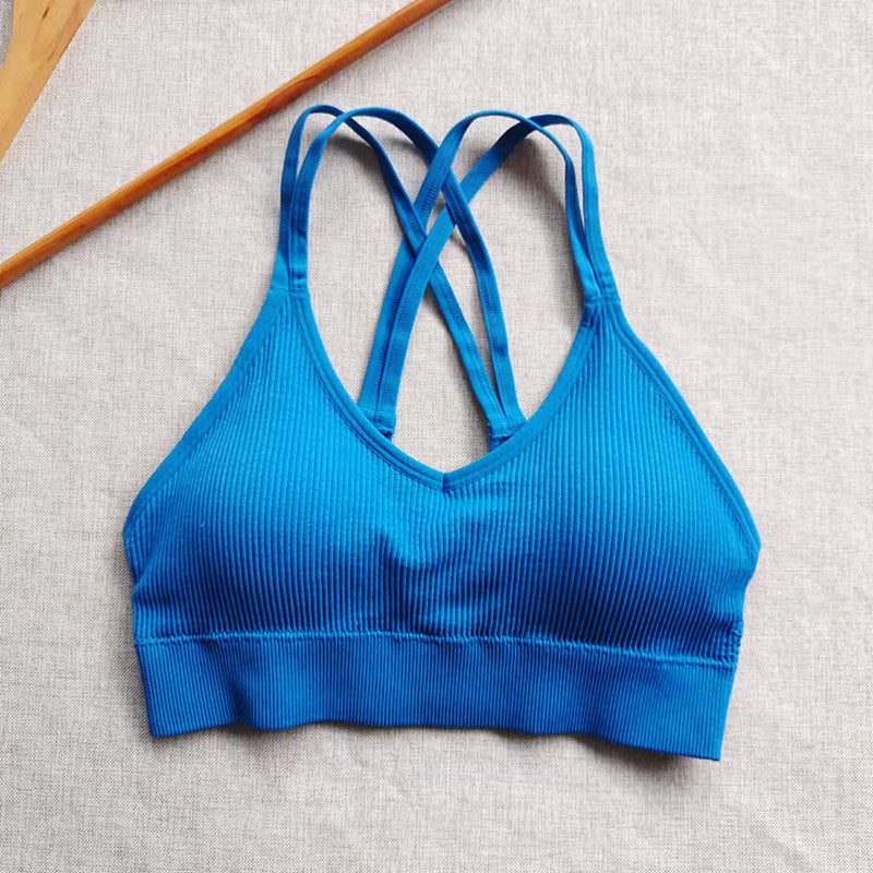 Mana Basic ・Multicolor cross thin shoulder bra 1719