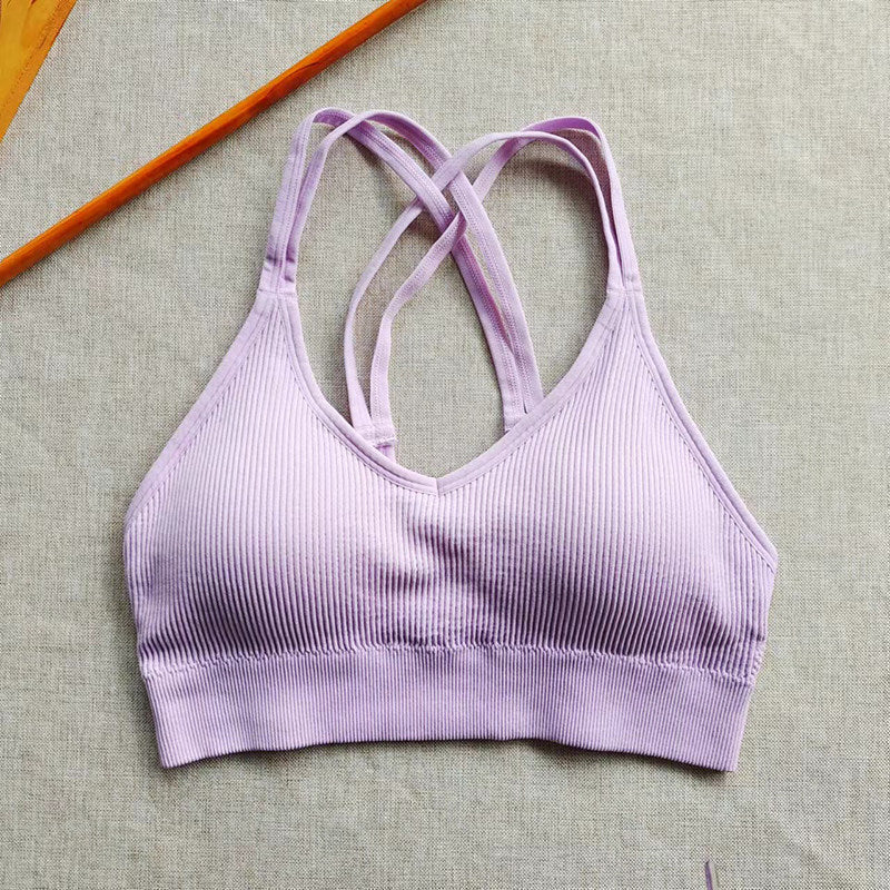 Mana Basic ・Multicolor cross thin shoulder bra 1719