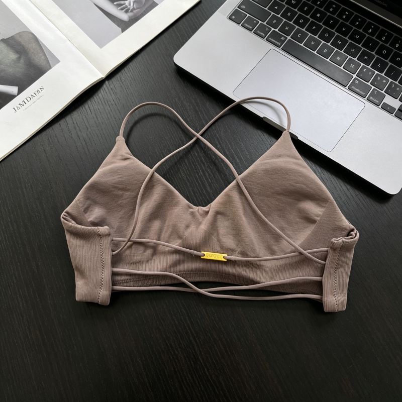 Mana Basic ・Multicolor cross thin shoulder bra 1719