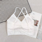Mana Basic ・Multicolor cross thin shoulder bra 1719