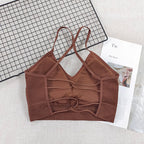 Mana Basic ・Multicolor cross thin shoulder bra 1719