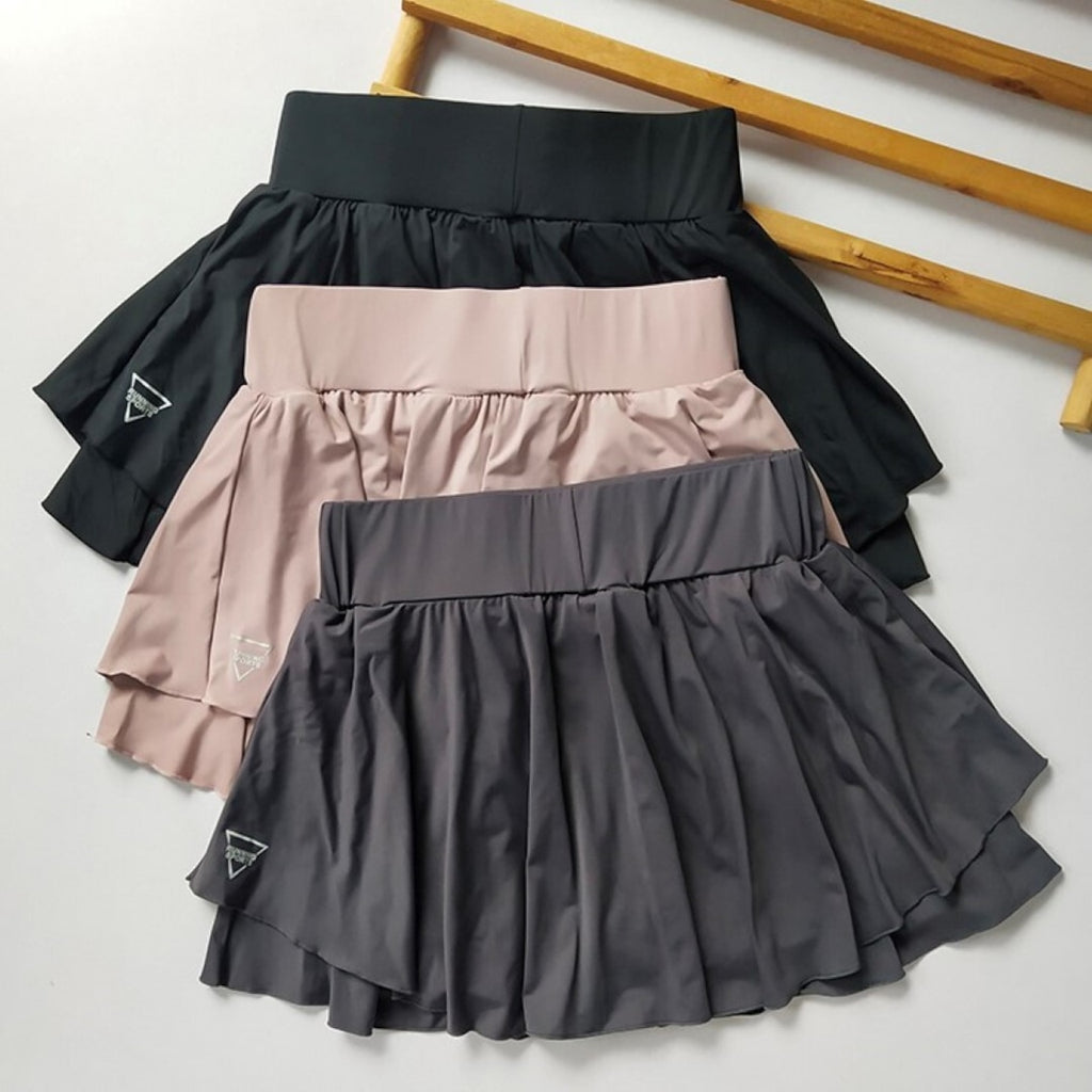 Mana Basic ・Draped quick-drying breathable skirt pants 5colors 1753