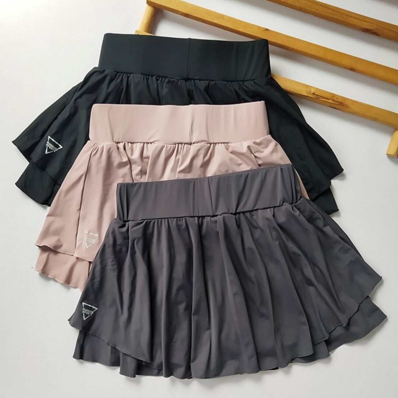 Mana Basic ・Draped quick-drying breathable skirt pants 5colors 1753