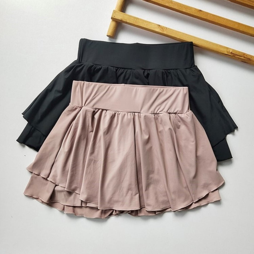 Mana Basic ・Draped quick-drying breathable skirt pants 5colors 1753