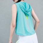 Mana Basic sports sleeveless hoodie 3colors 1774
