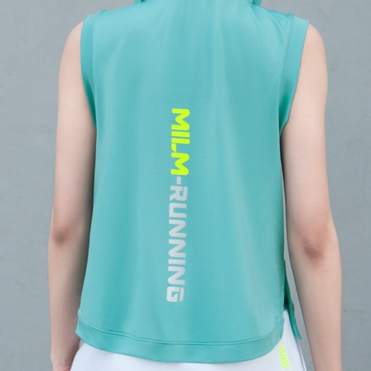 Mana Basic sports sleeveless hoodie 3colors 1774