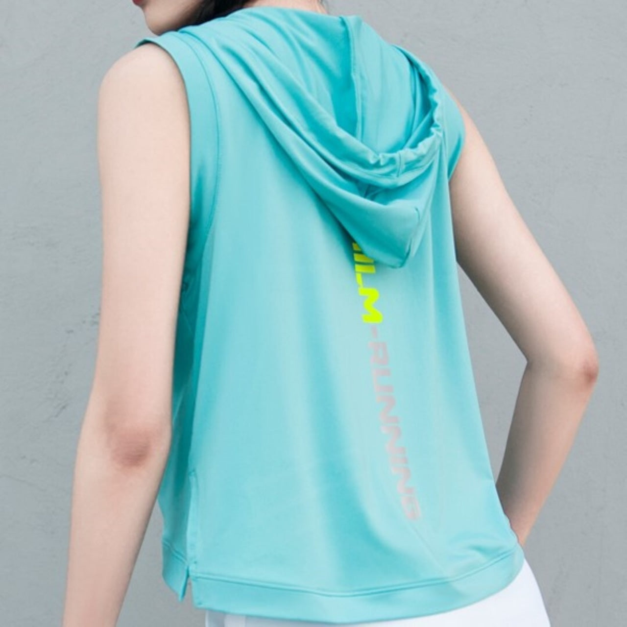 Mana Basic sports sleeveless hoodie 3colors 1774