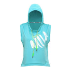 Mana Basic sports sleeveless hoodie 3colors 1774