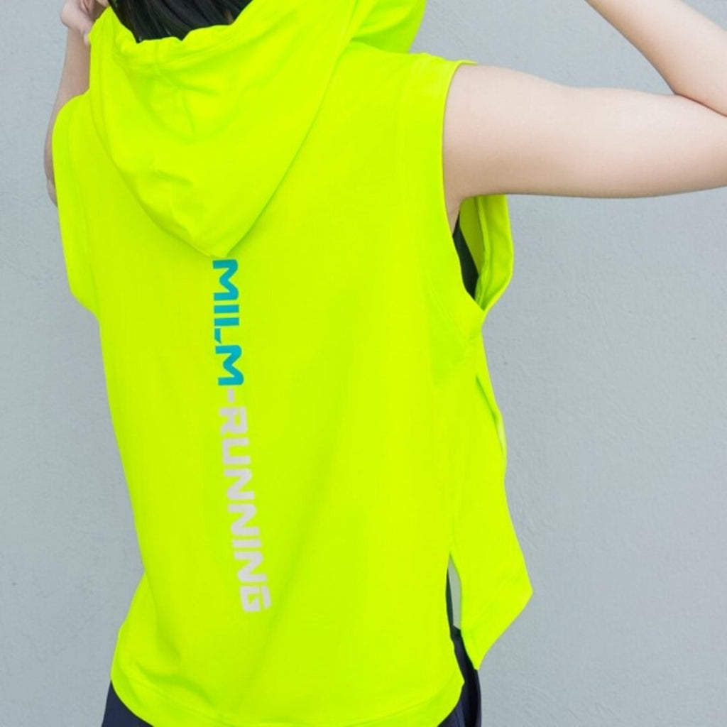Mana Basic sports sleeveless hoodie 3colors 1774