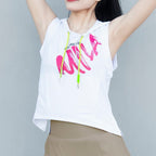 Mana Basic sports sleeveless hoodie 3colors 1774