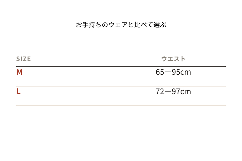 サイズ表