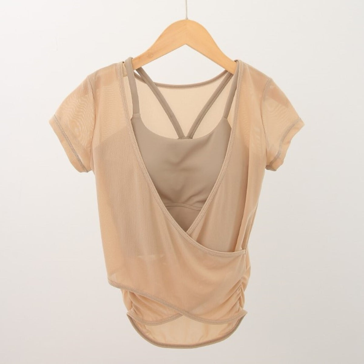 Mana Basic One Cup Mesh Layered Bra Set 1852