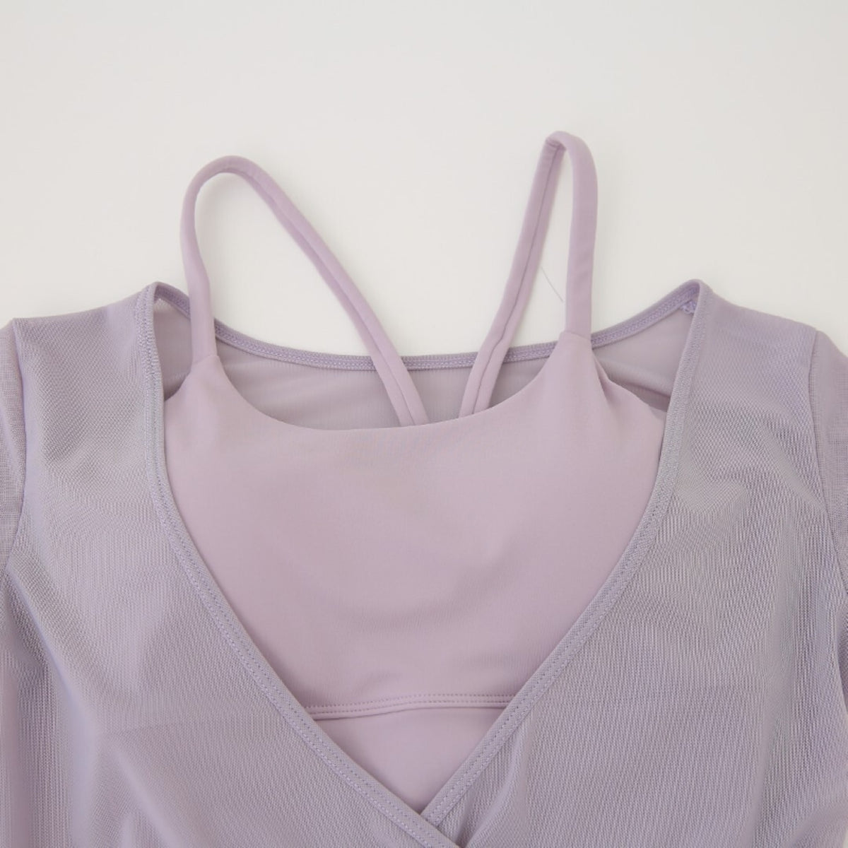 Mana Basic One Cup Mesh Layered Bra Set 1852