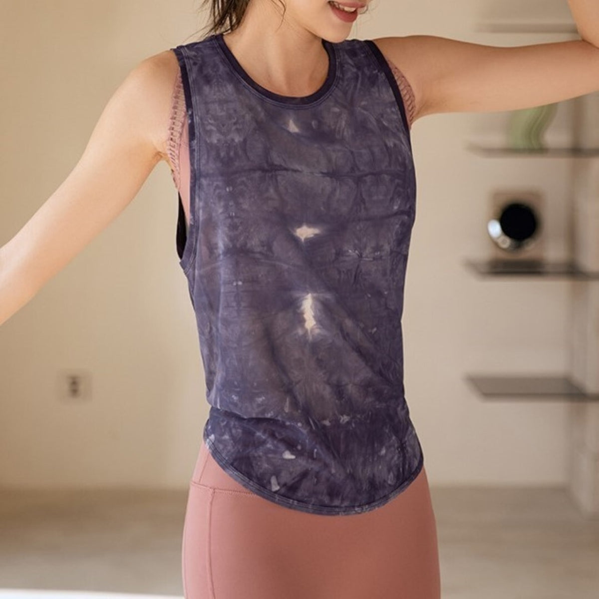 Mana Muse Loose style mesh sleeveless 1859