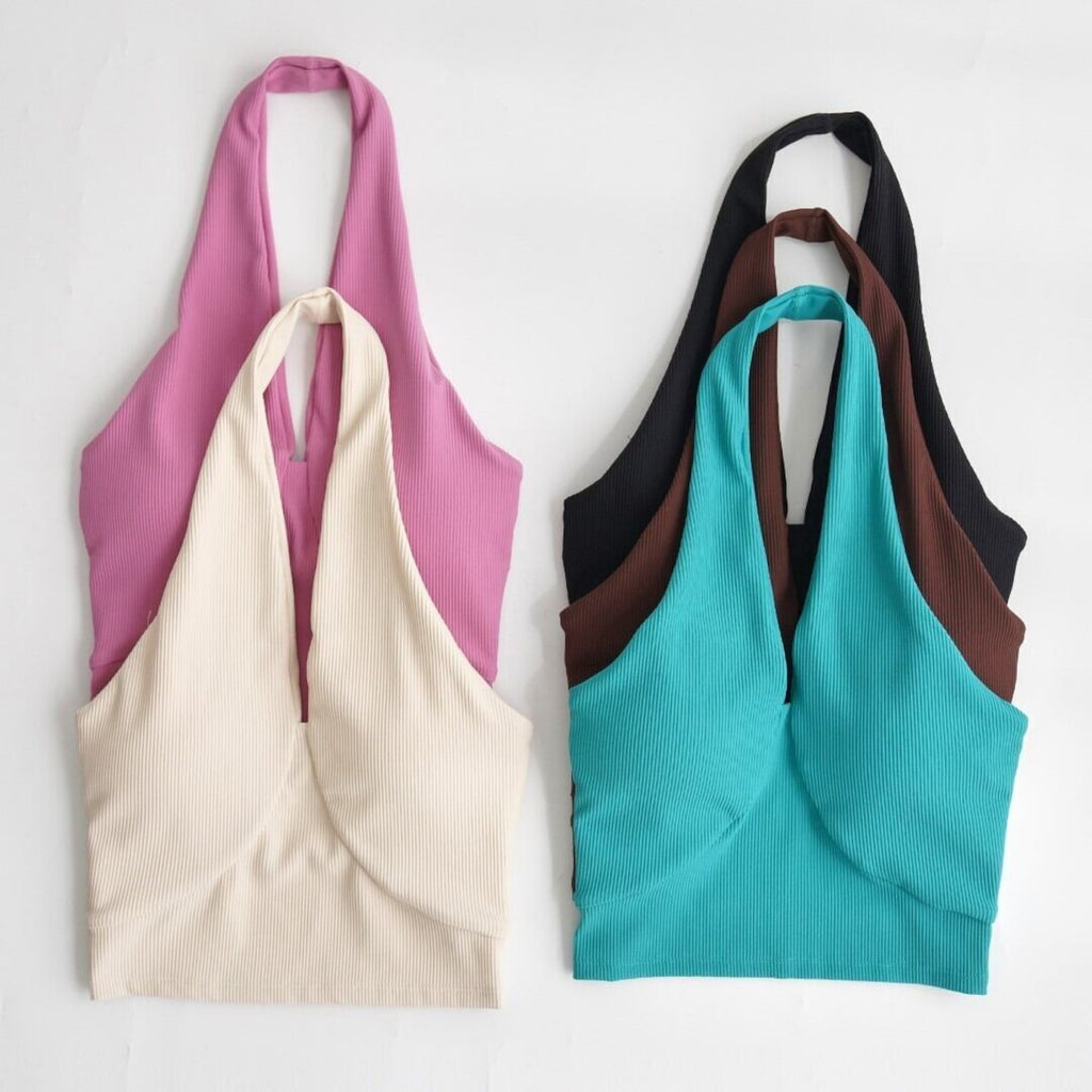 Mana Basic Quick-drying fitness hold neck top 1927