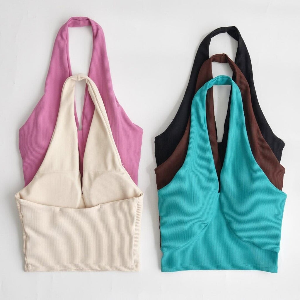 Mana Basic Quick-drying fitness hold neck top 1927