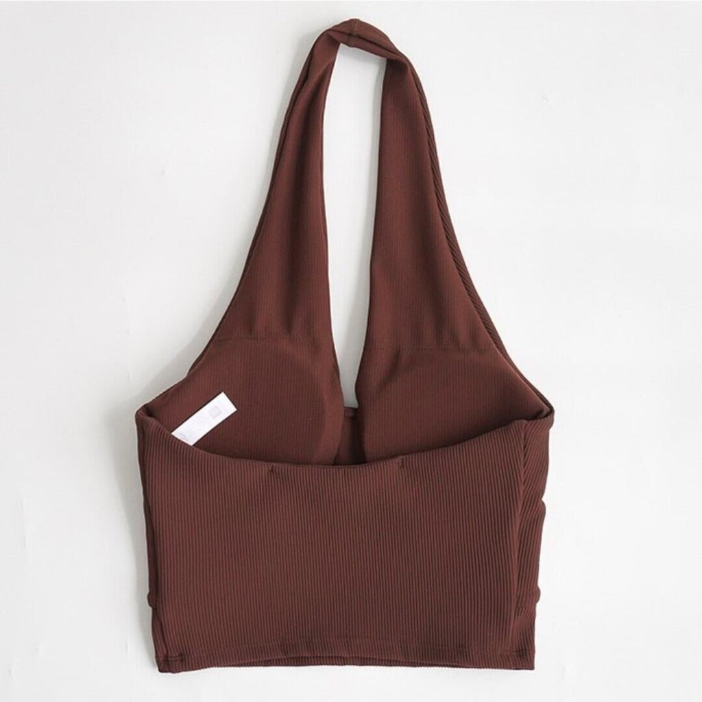 Mana Basic Quick-drying fitness hold neck top 1927
