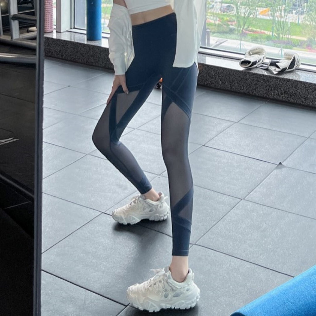 Mana Basic high waist mesh fitness leggings 1978
