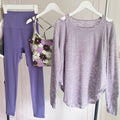 Mana Muse Purple floral pattern value 3-piece set 1989