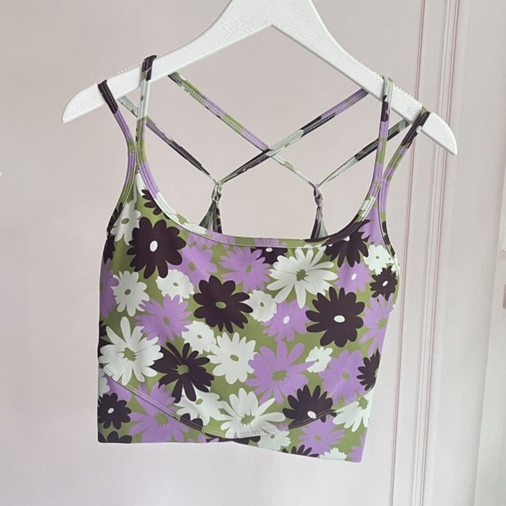 Mana Muse Purple floral pattern value 3-piece set 1989