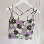 Mana Muse Purple floral pattern value 3-piece set 1989