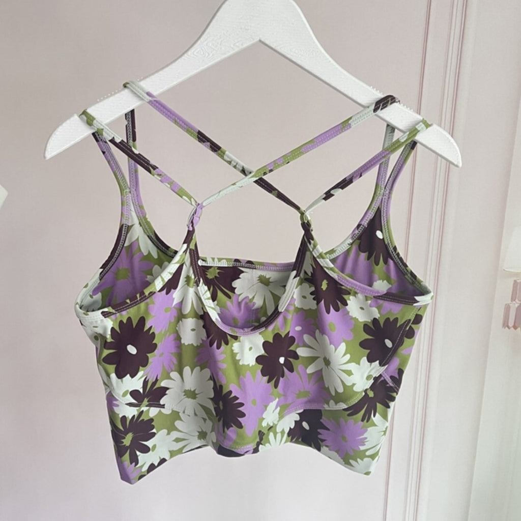 Mana Muse Purple floral pattern value 3-piece set 1989