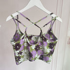 Mana Muse Purple floral pattern value 3-piece set 1989
