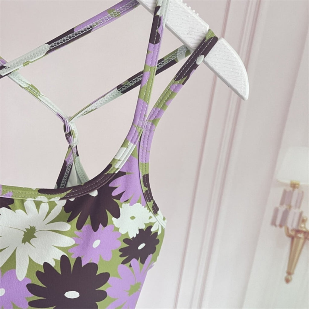 Mana Muse Purple floral pattern value 3-piece set 1989