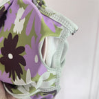 Mana Muse Purple floral pattern value 3-piece set 1989