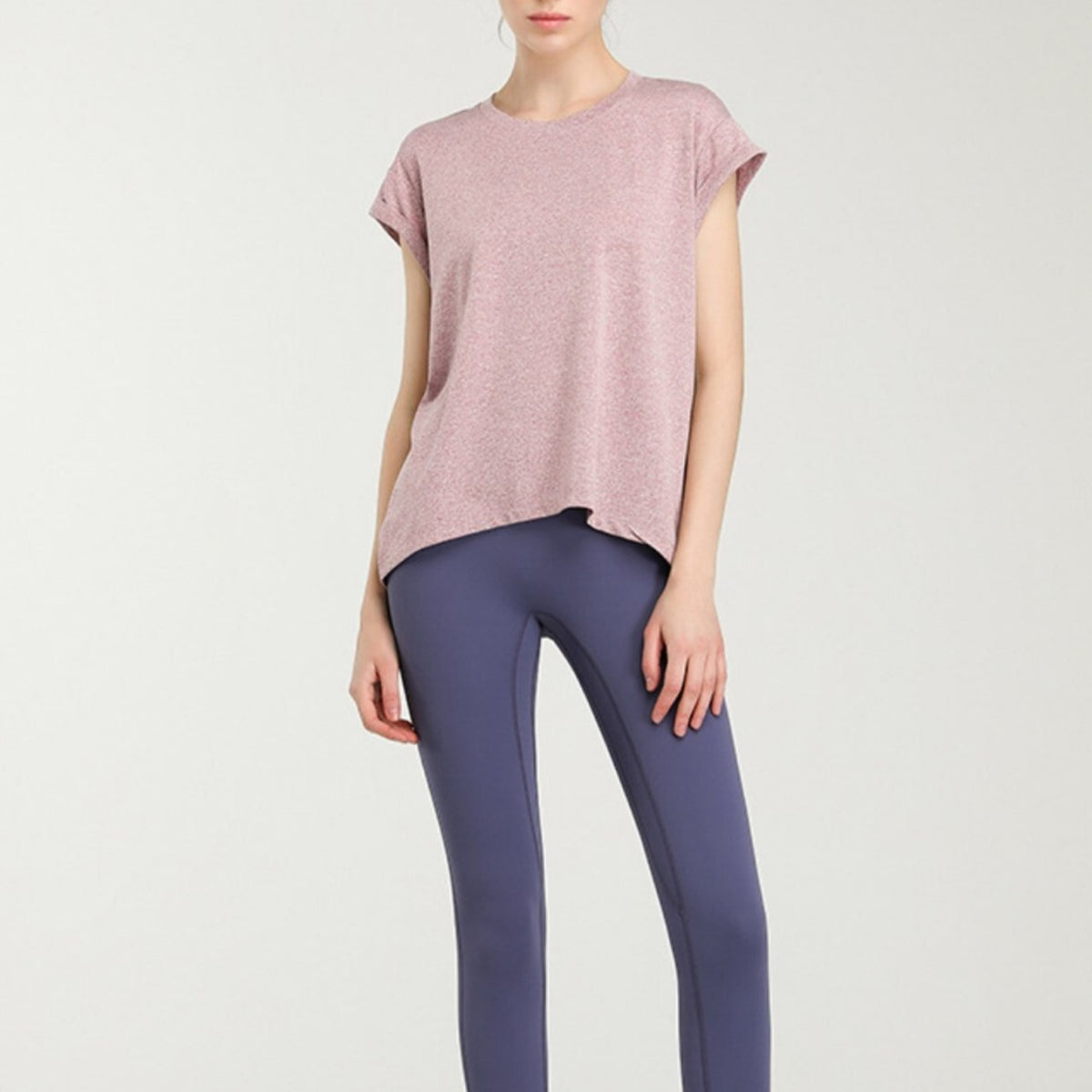 Mana Basic Short-sleeved loose sports T-shirt 2068