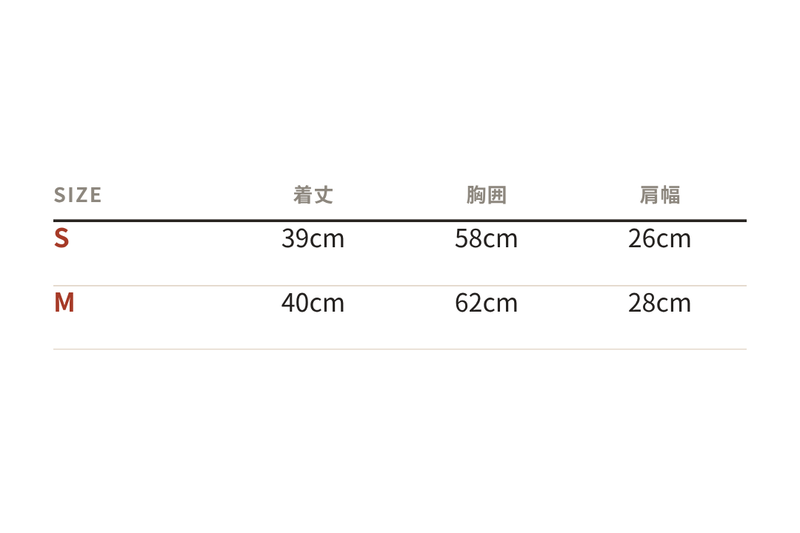 サイズ表